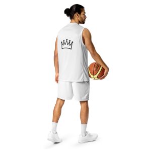 King Of Kings Recycled unisex basketball jersey