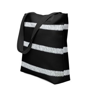 Black & White Striped Tote bag