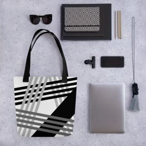 Criss Cross Design Tote bag
