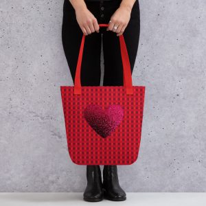 Sweetheart Checkered Red Tote bag