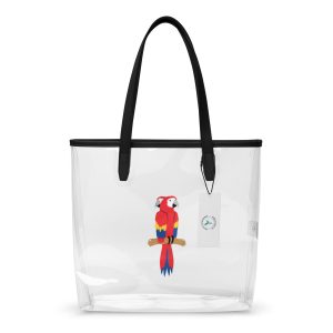 Colorful Parrot Clear tote bag