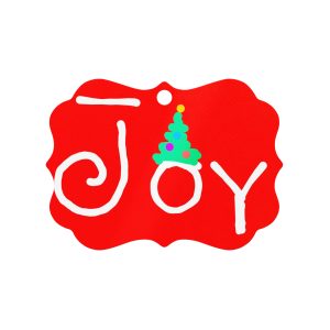 Joy Metal ornament