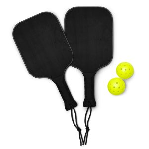 Black Pickleball paddle set