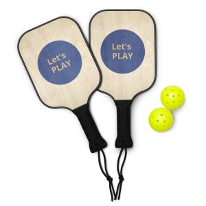 Let's Play Blue Pickleball paddle set