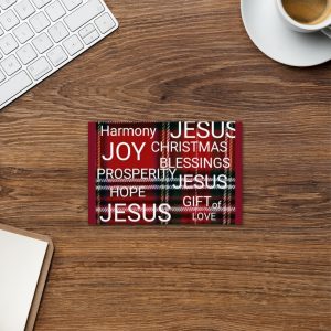 All Over Christmas Holiday Print Standard Postcard