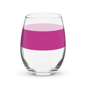 Color Stemless wine glass