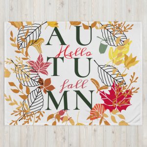Autumn Hello FallThrow Blanket