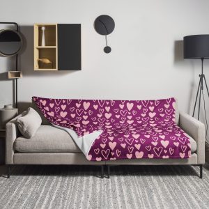 Tiny Hearts Throw Blanket