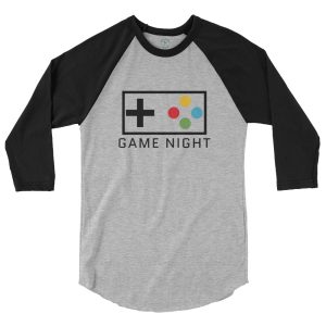 Game Night 3/4 sleeve raglan shirt