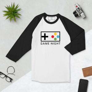 Game Night 3/4 sleeve raglan shirt