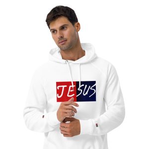 JESUS Unisex eco raglan hoodie
