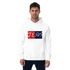 JESUS Unisex eco raglan hoodie