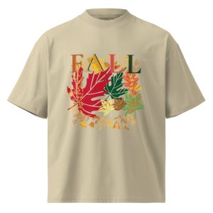Fall Unisex organic oversized high neck t-shirt