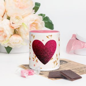 Sweetheart Mug with Pink Color Inside