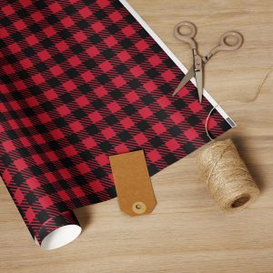 Checkered Wrapping paper roll