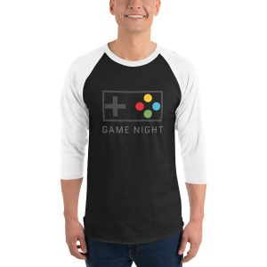 Game Night 3/4 sleeve raglan shirt