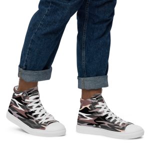 King Of Kings Camouflage Men’s high top canvas shoes