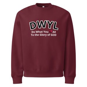 Do What You Love All To the Glory of GOD Oversized heavyweight sweatshirt